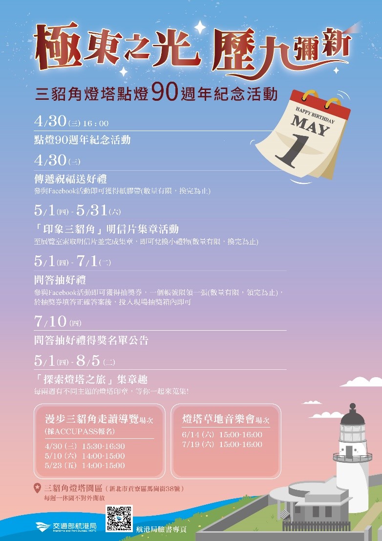 Events for the 90th Anniversary of the Sandiaojiao Lighthouse